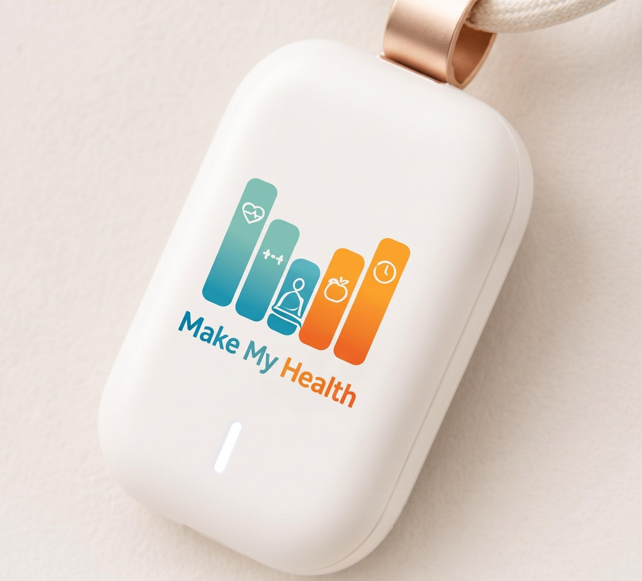 Front of the white posture sensor