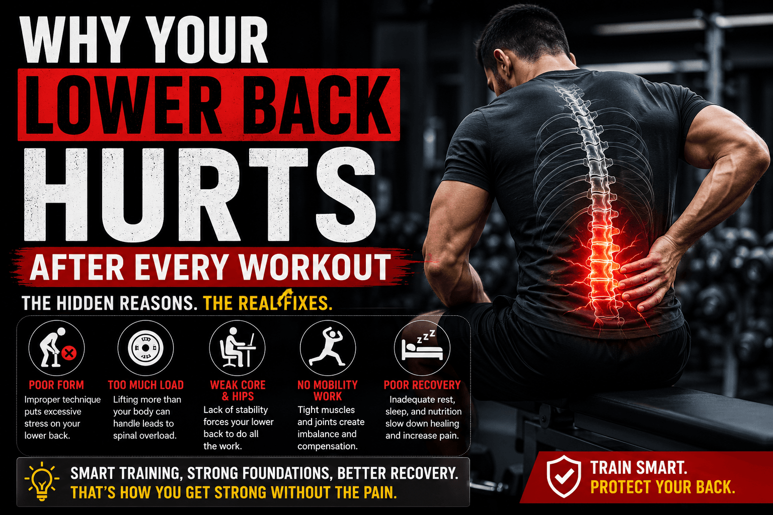 Lower Back Pain After Workout? Discover 8 Effective Solutions
