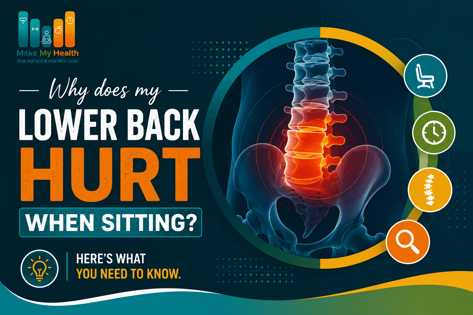Why does my lower back hurt when sitting?