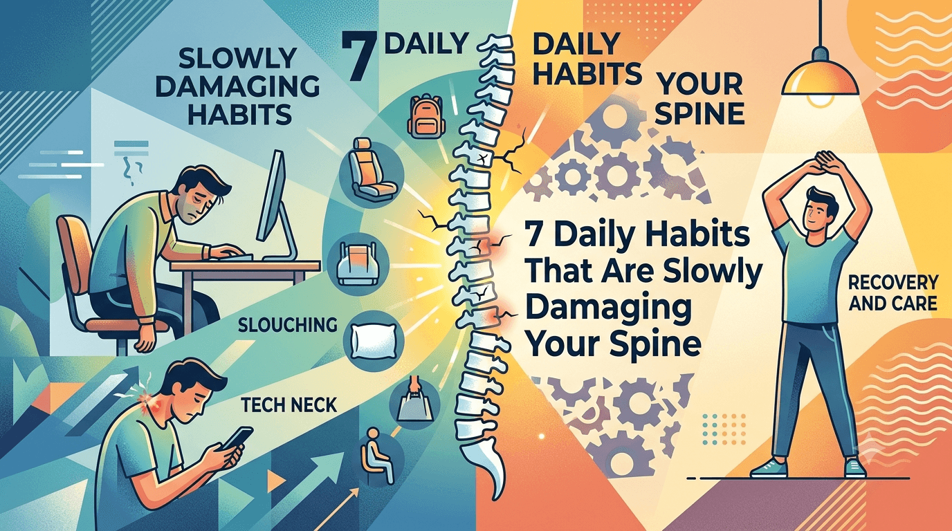 7 Daily Habits That Are Slowly Damaging Your Spine