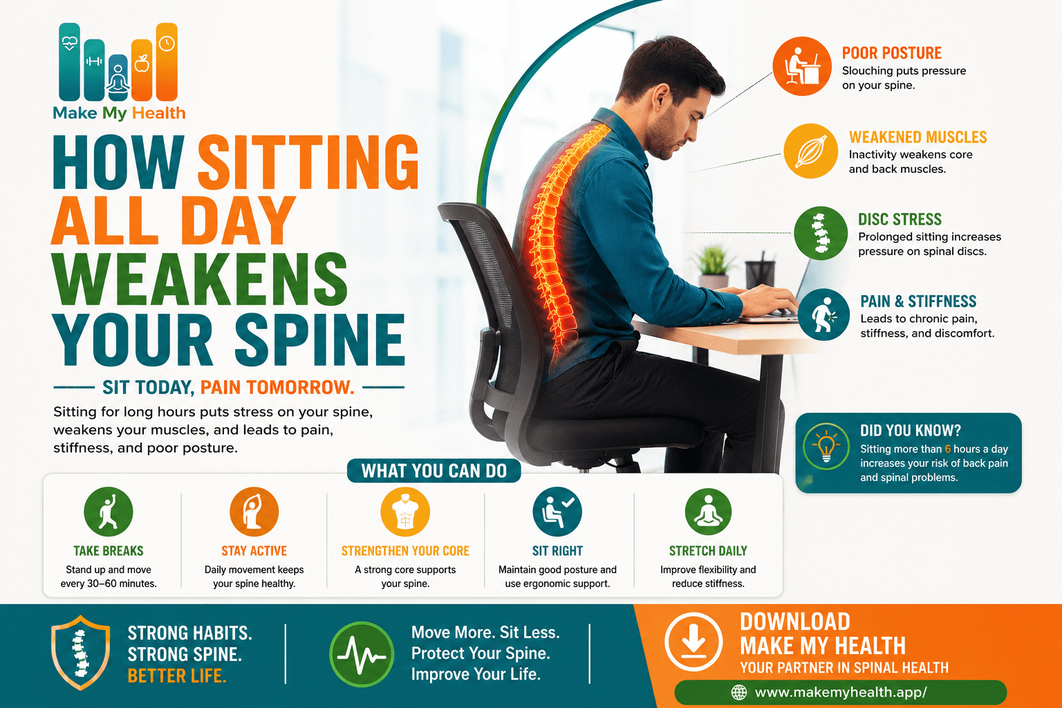 How to Strengthen Spine: 9 Quick Exercises for Office Workers